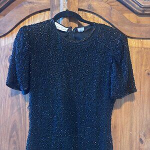 Stunning Vintage Lawrence Kazar NY Cocktail Dress - Size PP (Petite)